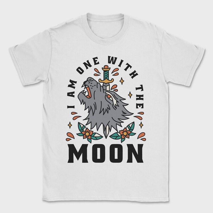 I Am One With the Moon, Tricou Barbati (Unisex)