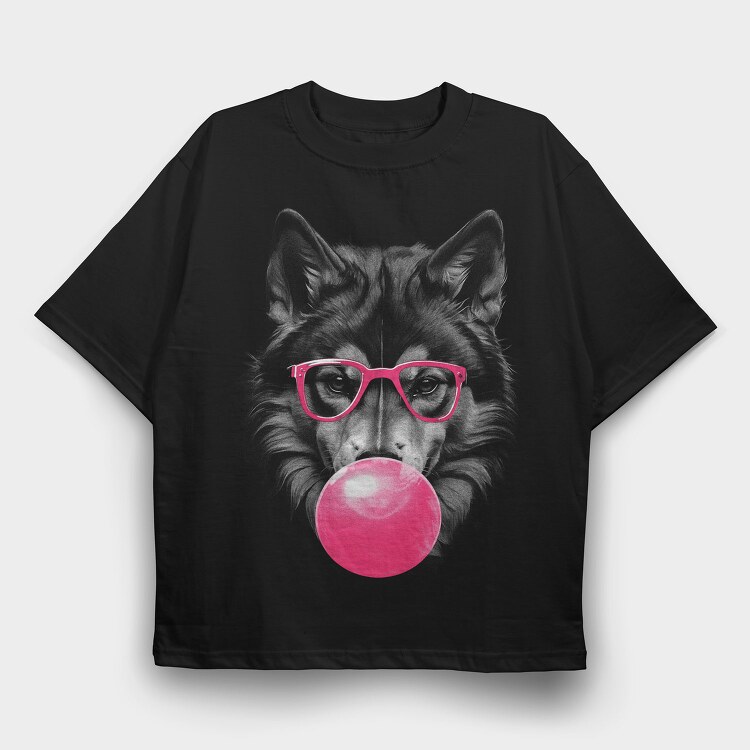 Huskyd, Tricou Oversize Barbati (Unisex)
