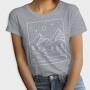 Geometric Rectangle Landscape, Tricou Femei