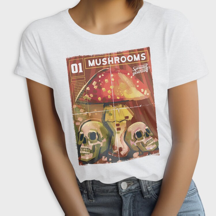 Mushrooms Magazine One Mushroom, Tricou Femei
