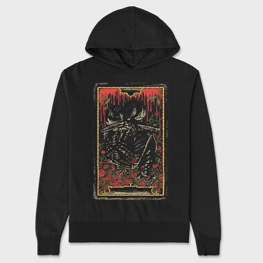 Hug Skeleton Card, Hanorac Oversize Barbati (Unisex)