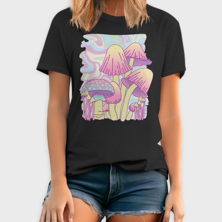 Mushrooms Psychedelic Nature, Tricou Barbati (Unisex)