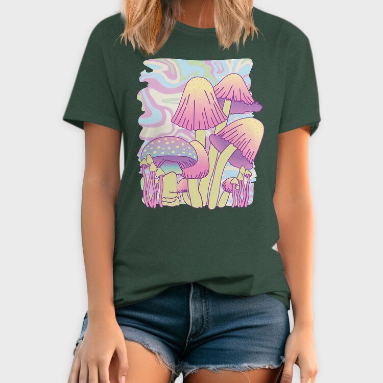 Mushrooms Psychedelic Nature, Tricou Barbati (Unisex)