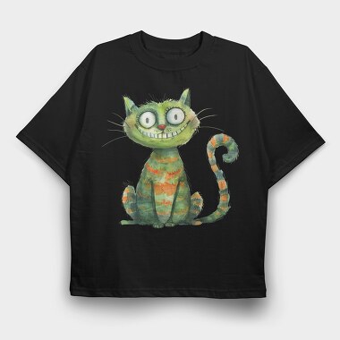 Cheshire Smile 95807296, Tricou Oversize Barbati (Unisex)