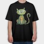 Cheshire Smile 95807296, Tricou Oversize Barbati (Unisex)