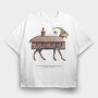 House Animal Goat, Tricou Oversize Barbati (Unisex)