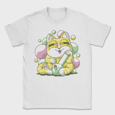 Cannabis Bong Cat Stoner, Tricou Barbati (Unisex)