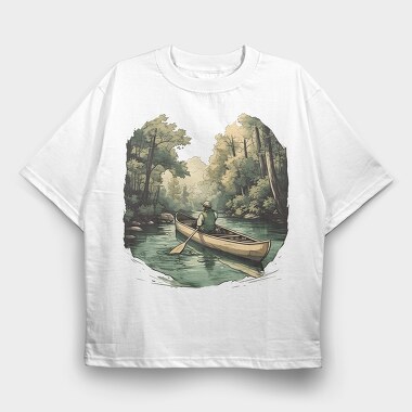Canoe River, Tricou Oversize Barbati (Unisex)