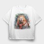 Capybara Christmas Throw Pillow, Tricou Oversize Barbati (Unisex)