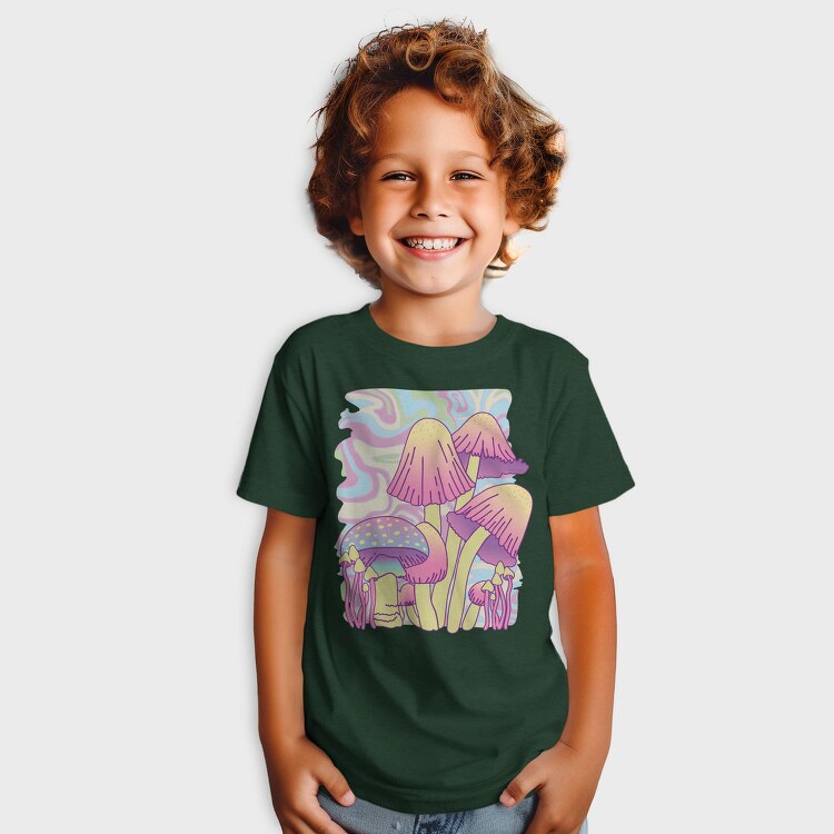 Mushrooms Psychedelic Nature, Tricou Copii