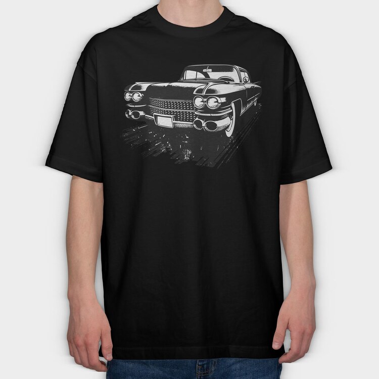 Classic Cadillac Sketch I M Classic, Tricou Oversize Barbati (Unisex)