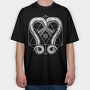 Geometric Snakes Two, Tricou Oversize Barbati (Unisex)