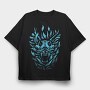 Dark Creature Demon Animal Head Darkness, Tricou Oversize Barbati (Unisex)