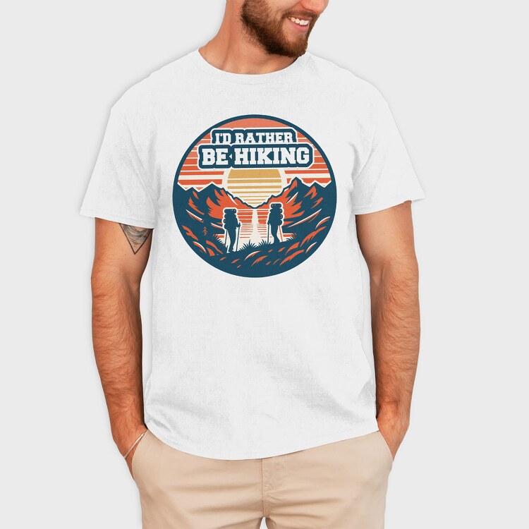 Retro Hiking Be Hiking Adventure, Tricou Barbati (Unisex)