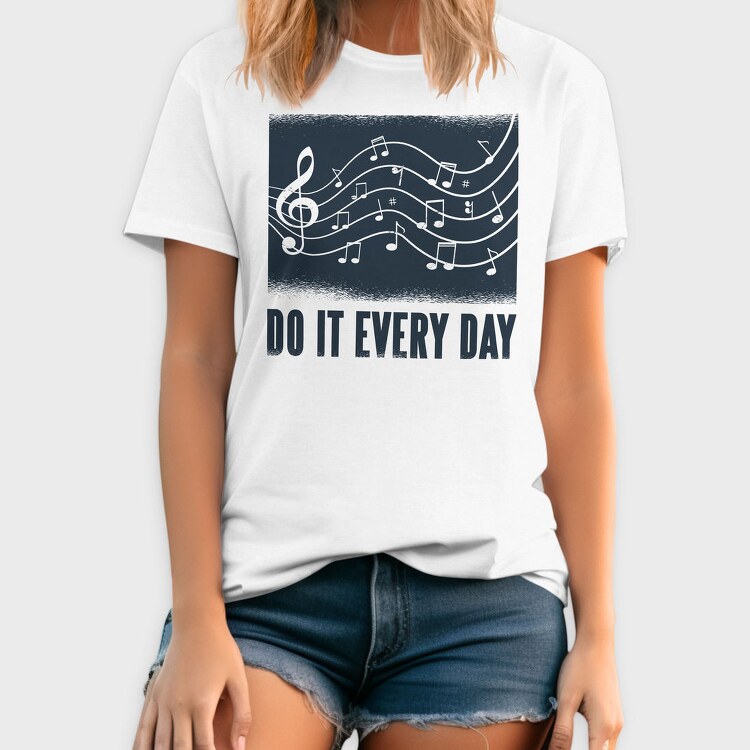 Music Text, Tricou Barbati (Unisex)