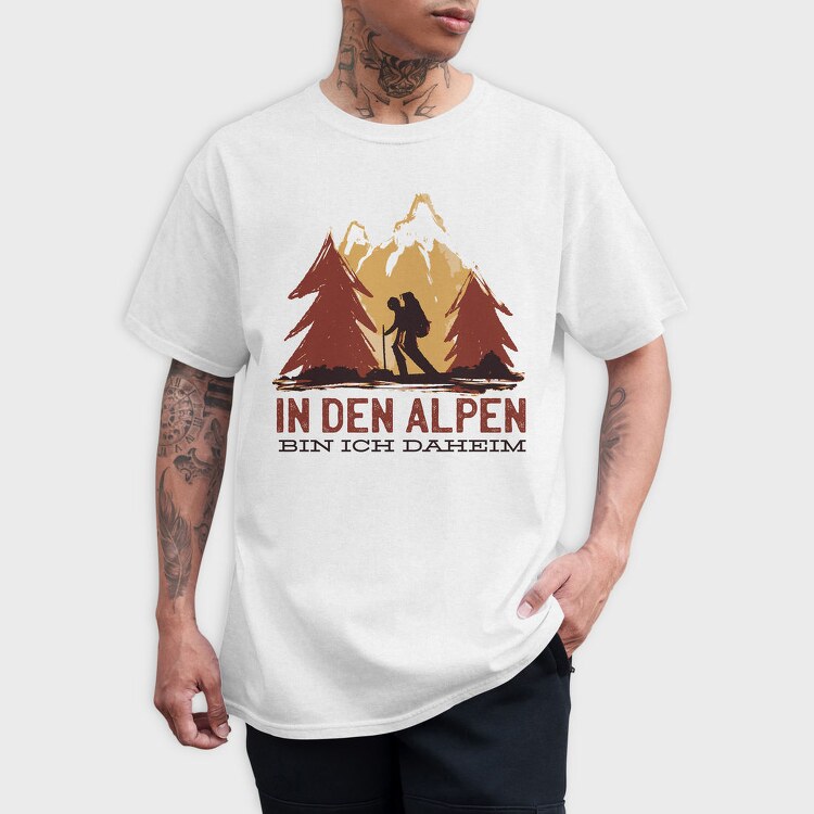 German Alpen Hiking, Tricou Barbati (Unisex)