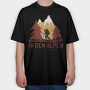 German Alpen Hiking, Tricou Oversize Barbati (Unisex)