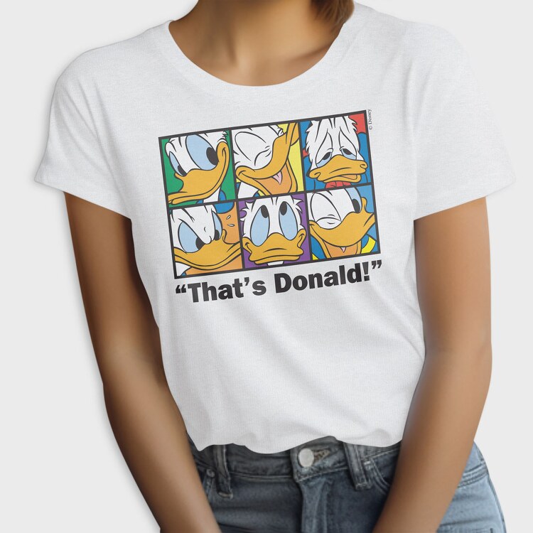 Cartoon Retro Donald Duck 1, Tricou Femei