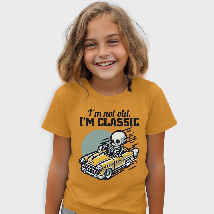 Classic Skeleton Car, Tricou Copii