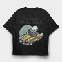 Classic Skeleton Car, Tricou Oversize Barbati (Unisex)