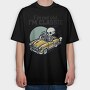 Classic Skeleton Car, Tricou Oversize Barbati (Unisex)