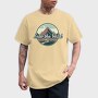 Retro Minimalist Vintage Landscape, Tricou Barbati (Unisex)