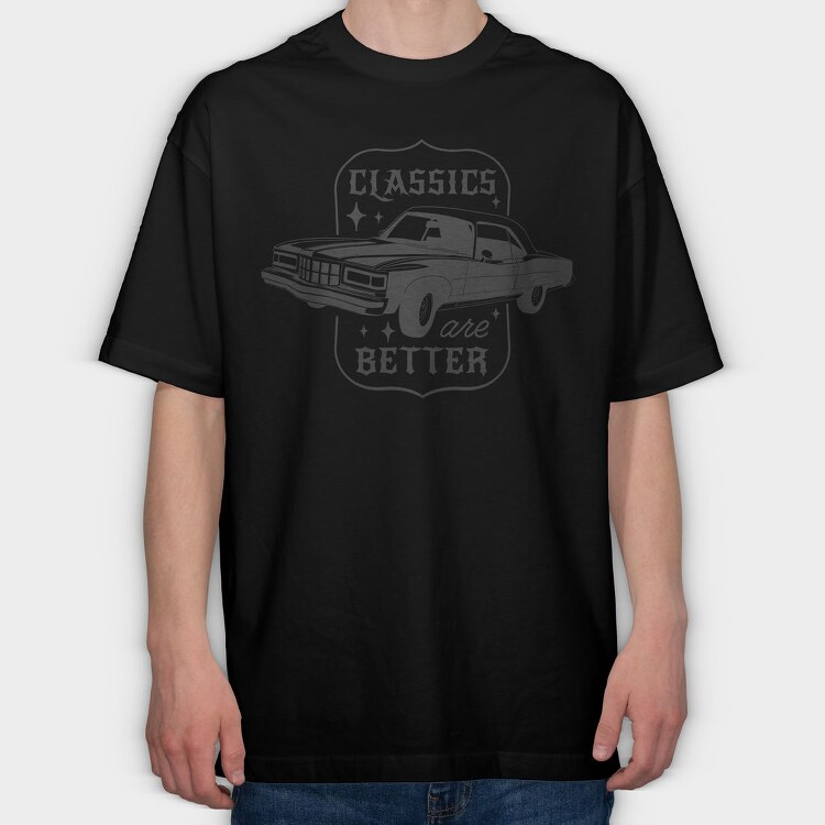 Classical Car Transport, Tricou Oversize Barbati (Unisex)