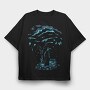 Dark Creature Nature Demon Darkness, Tricou Oversize Barbati (Unisex)