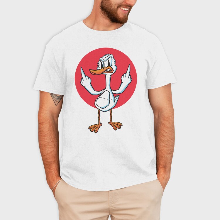 Angry Duck Fuck You, Tricou Barbati (Unisex)