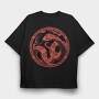 Traditional Chinese Snake Circle New Year, Tricou Oversize Barbati (Unisex)