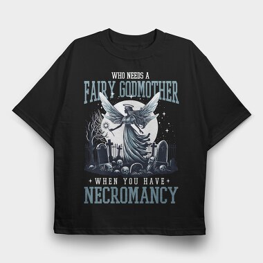 Dark Fairy Necromancy, Tricou Oversize Barbati (Unisex)