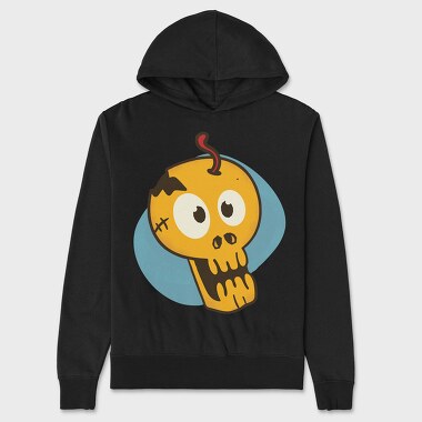 Cartoon Skull, Hanorac Oversize Barbati (Unisex)