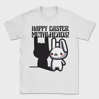 Easter Metalhead Bunny Metal, Tricou Barbati (Unisex)