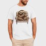 Sloth On A Chair Yawn, Tricou Barbati (Unisex)