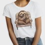 Sloth On A Chair Yawn, Tricou Femei
