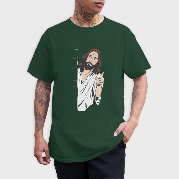 Jesus Judging Religion, Tricou Barbati (Unisex)