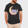 Sloth On Moon, Tricou Barbati (Unisex)