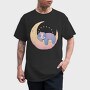 Sloth On Moon, Tricou Barbati (Unisex)