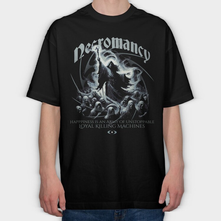 Dark Fantasy Necromancy, Tricou Oversize Barbati (Unisex)