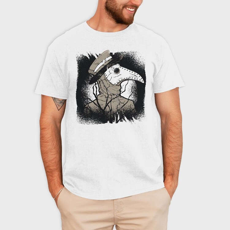 Dark Plague Doctor, Tricou Barbati (Unisex)