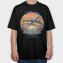 Jetlag Travel Quote I Came I Saw, Tricou Oversize Barbati (Unisex)