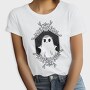 Ghost With Floral Decoration, Tricou Femei