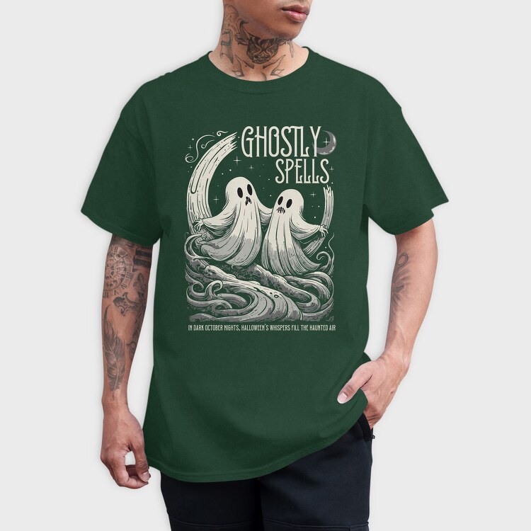 Ghostly Spells Trend, Tricou Barbati (Unisex)