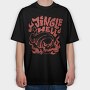 Jingle Hell Anti Christmas Skull, Tricou Oversize Barbati (Unisex)