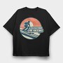 Retro Skiing Enthusiast Be Skiing, Tricou Oversize Barbati (Unisex)