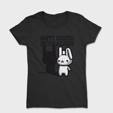 Easter Metalhead Bunny Metal, Tricou Femei