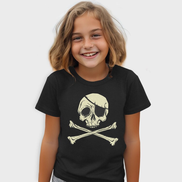 Jolly Roger Pirate Flag, Tricou Copii