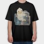 Giant Duck City Building, Tricou Oversize Barbati (Unisex)