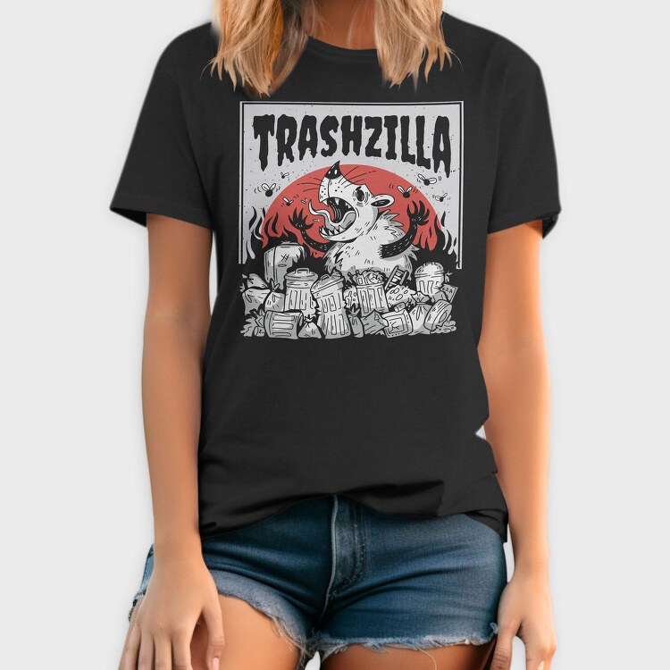 Giant Opossum Trash City Zilla, Tricou Barbati (Unisex)
