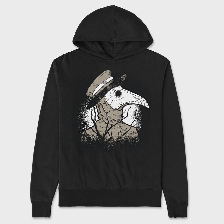 Dark Plague Doctor, Hanorac Oversize Barbati (Unisex)